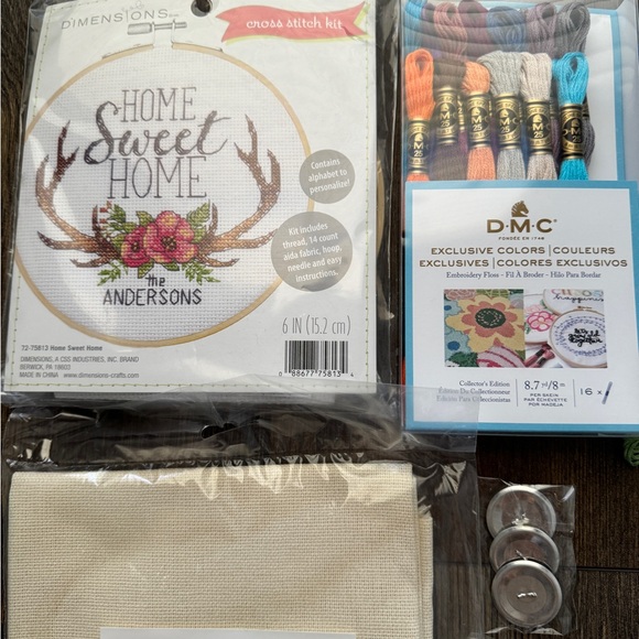 Embroidery starter kit comes with everything pictured - Picture 2 of 11